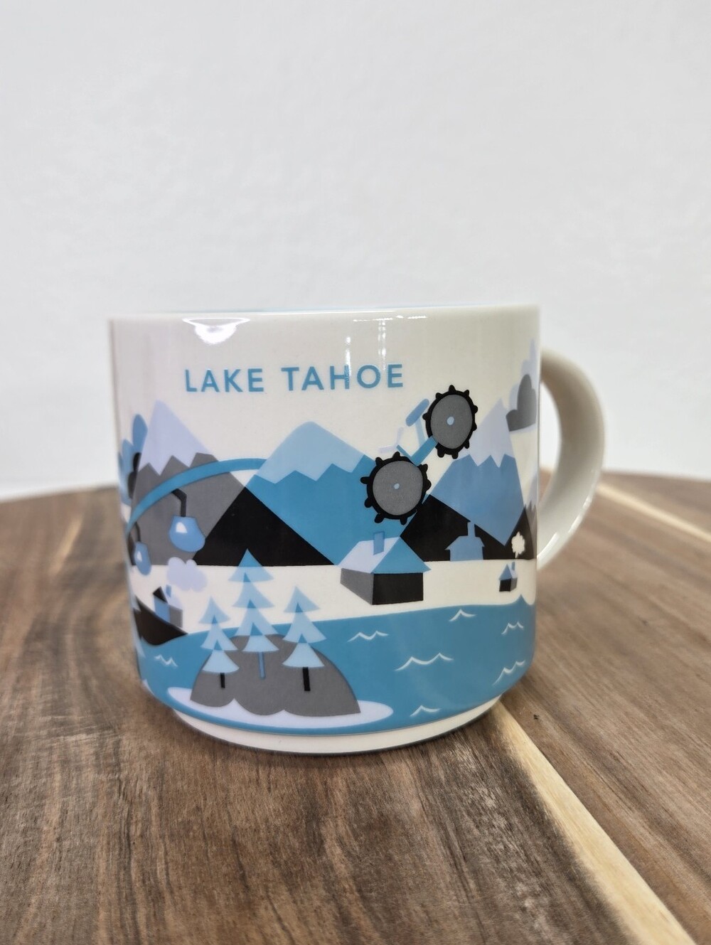 Starbucks Lake Tahoe You Are Here Collection Coffee Mug 14 oz Blue New No Box